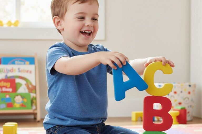 Kids Creek Therapy- child working with letters